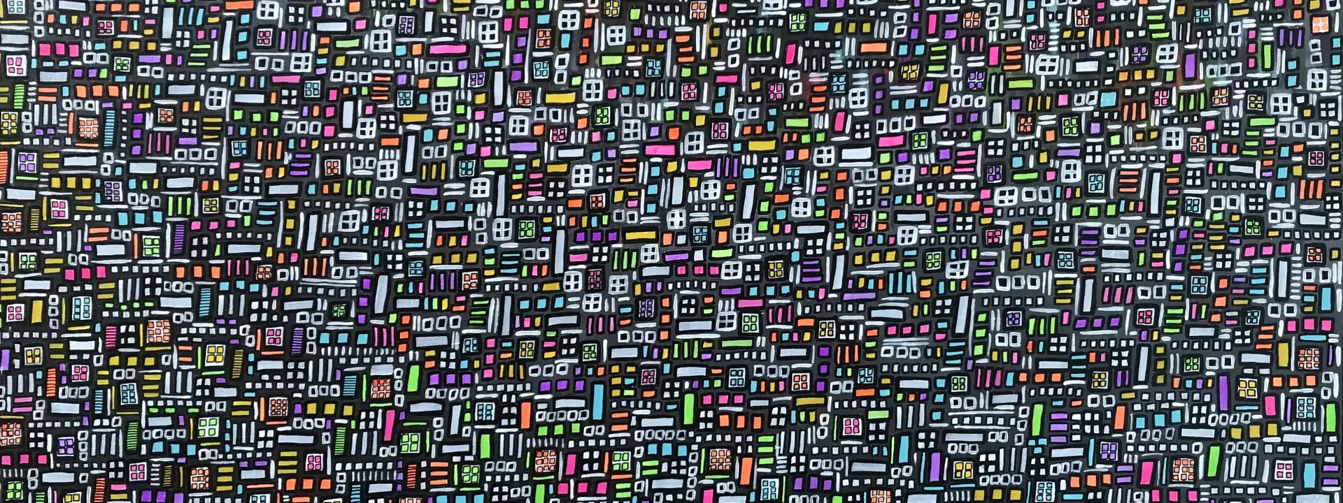 INSPIRATION 53 - City lights - CZ23006 by Carol Zsolt, Acrylic, Abstract