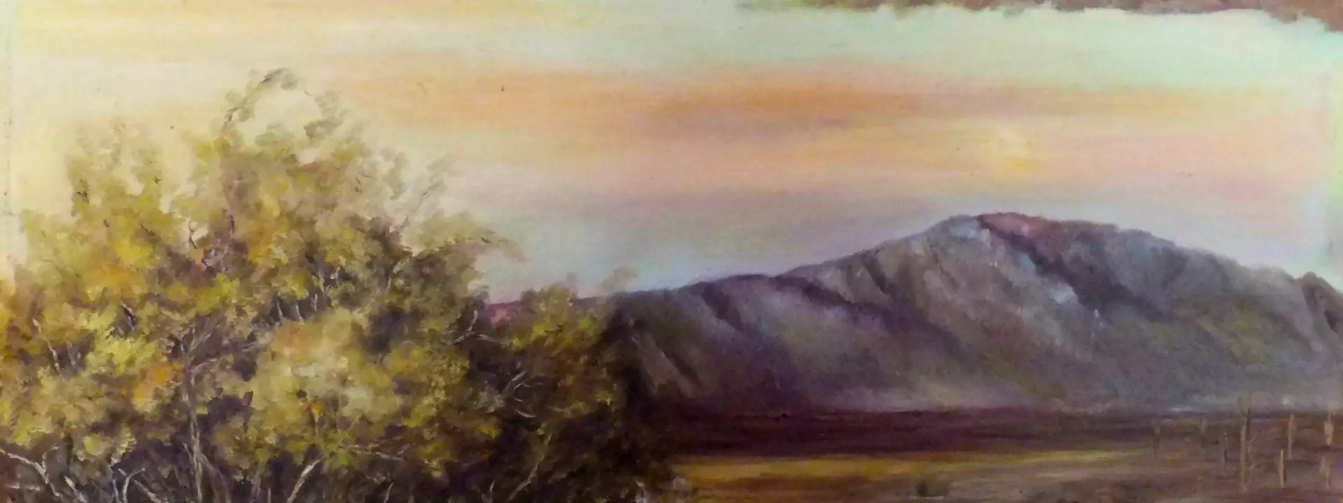 Country Landscape by Albertina Egging, Oil