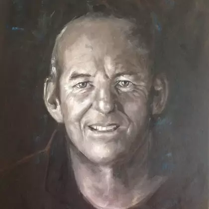Jimmy by Julie Harding, Oil, Expressionism