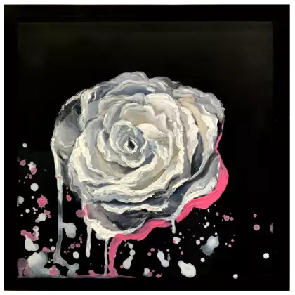 “Sacred Rose of Aphrodite” by Leni Kae. The rose is one of Greek Goddess Aphrodite’s symbols, painted by Sydney artist Leni …