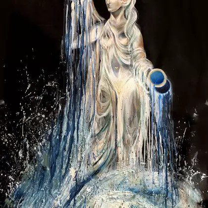 Created by Leni Kae, intuitive artist and writer from Sydney, Australia. In this artwork, Aphrodite, the Greek Goddess of lo…