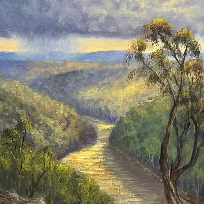Original oil painting of the Nepean gov by Christopher Vidal