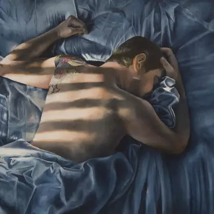 Brief Moments of Bliss (Framed) by Sarah Park, Oil, Documentary