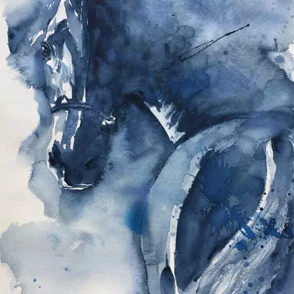 I am from the light. No 3 by Fereshteh Pourkazemi, Watercolour