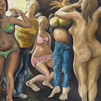 Dance Party by Greg Cliffe, Oil