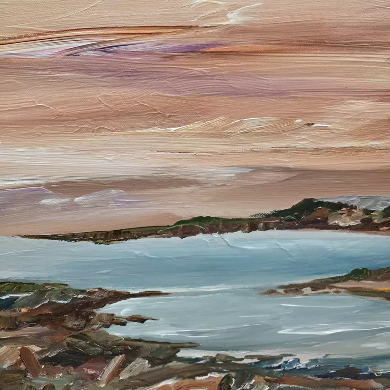 61cm x 91cm Signed front and back Original landscape artwork by Amanda Skye — detail