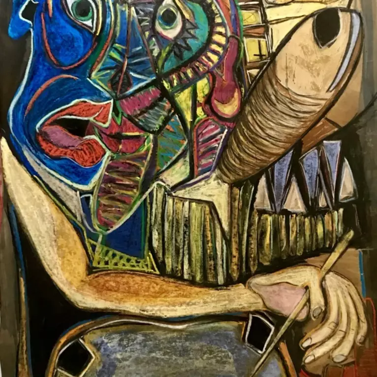 The Percussionist by Jared Piatkowski, Mixed Media