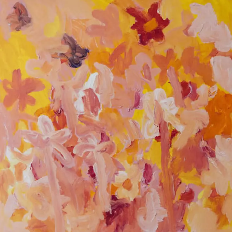Summer's here by Adele Bevacqua, Acrylic, Abstract
