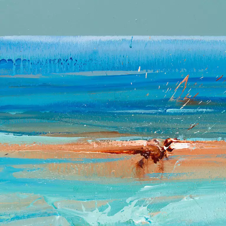 Ocean, beach, waterfall and underwater caverns — artist's signature