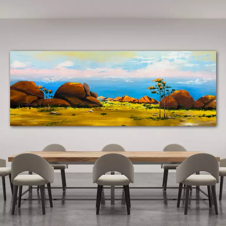 outback Dream by Tom Roso — shown hanging