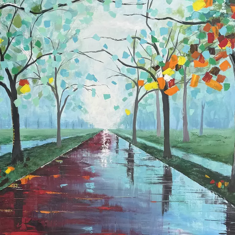 Direct Drive by Tom Roso, Acrylic, Impressionism