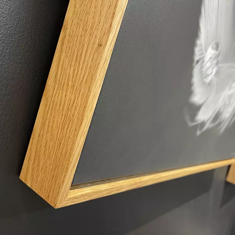 Chris Summer art artist painting feather — edge view