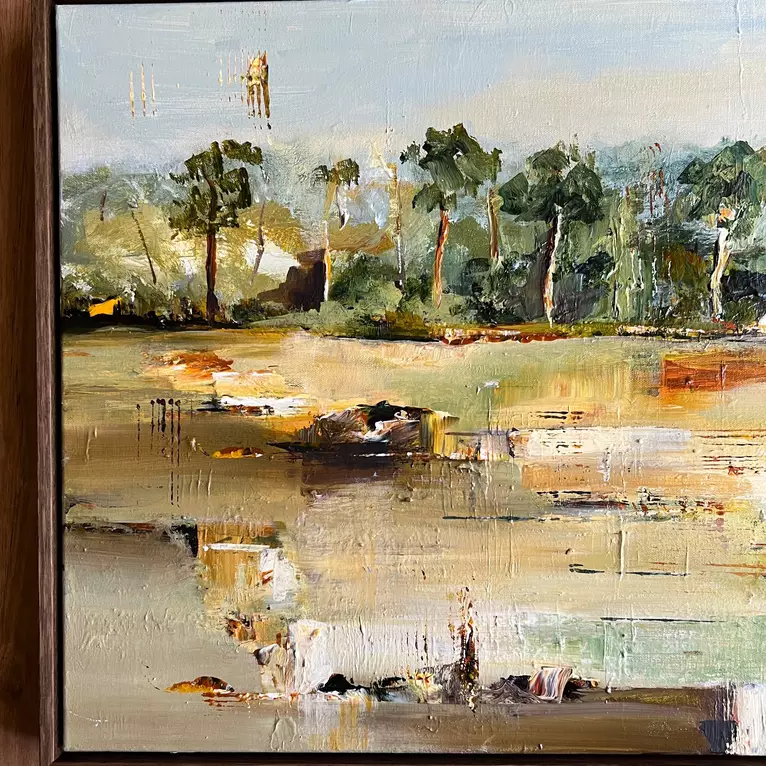 An abstracted landscape... an open space to reflect and turn our thoughts inwards.