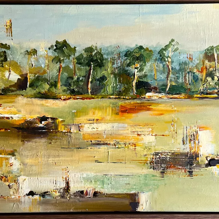 An abstracted landscape... an open space to reflect and turn our thoughts inwards.