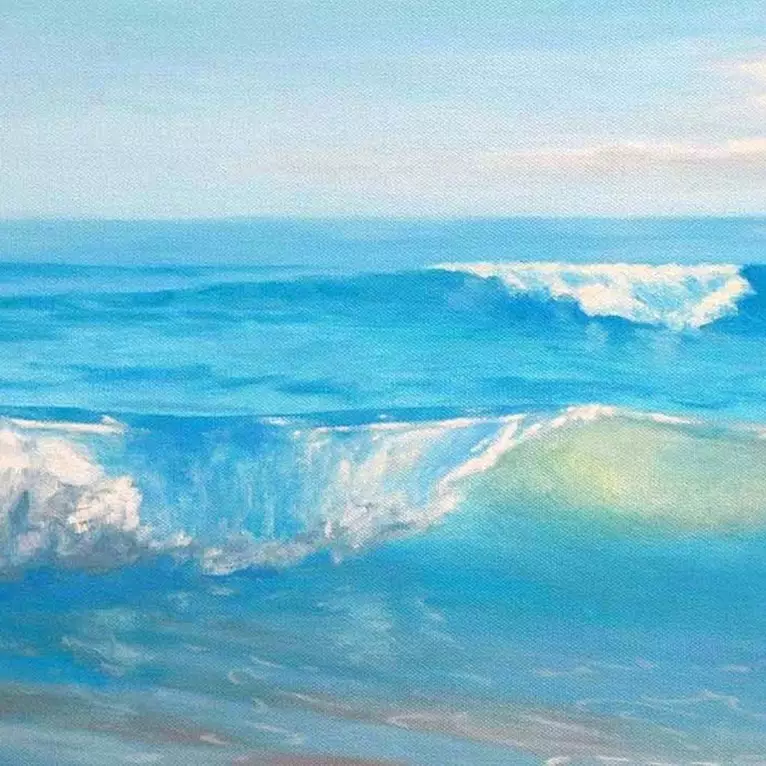 A colourful wave — detail