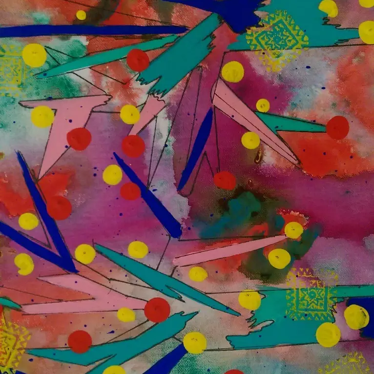 Migraine by Meredith Dixon, Mixed Media, Abstract