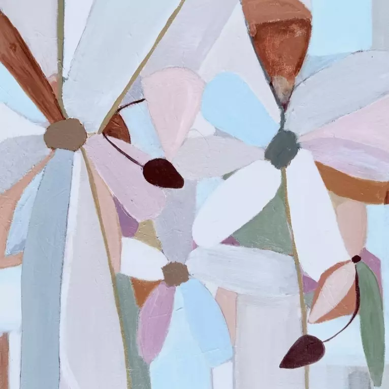 This artwork presents a playful dance of colours and shapes, inspired by the beauty of nature. Perfect for adding a touch of…
