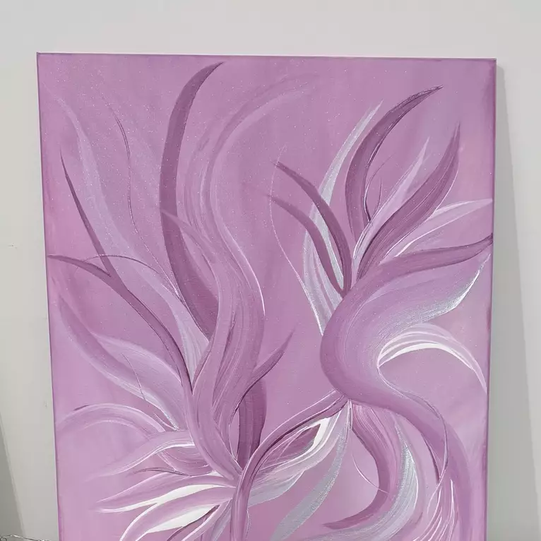 Abstract floral pink tones