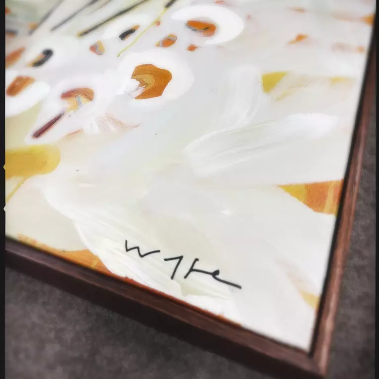 Abstract Australian Landscape — artist's signature