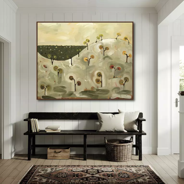 Abstract Australian Landscape — shown hanging