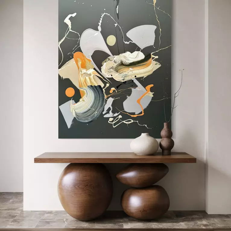 Portrait Selfie Contemporary Fine art Abstract — edge view
