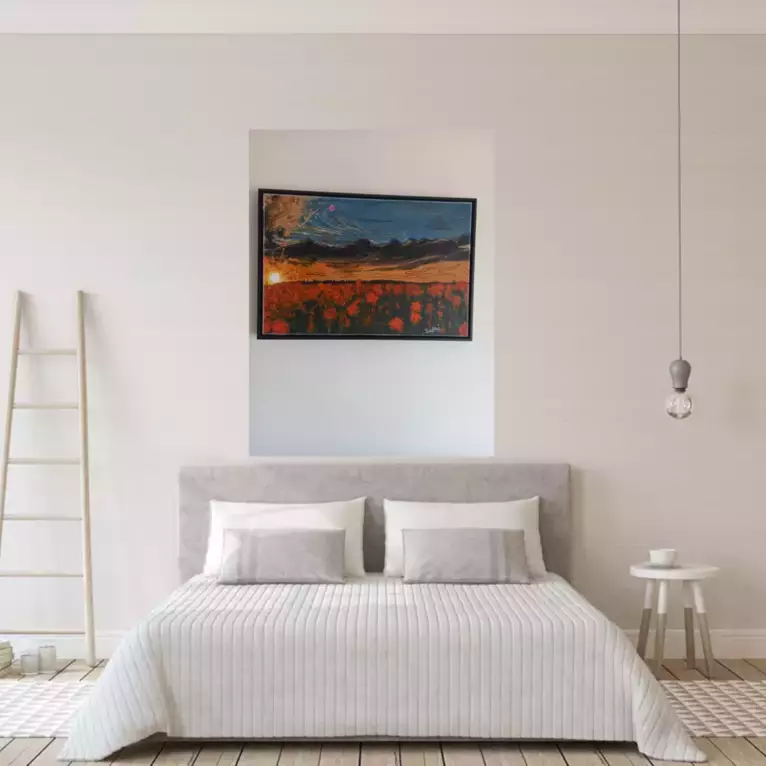 Sunlit Flower's by John Sullivan — shown in a room setting