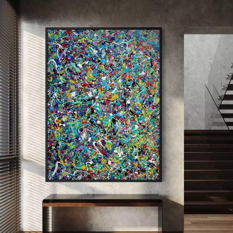Vivid tangles by Jonathan Redmayne, Acrylic, Abstract