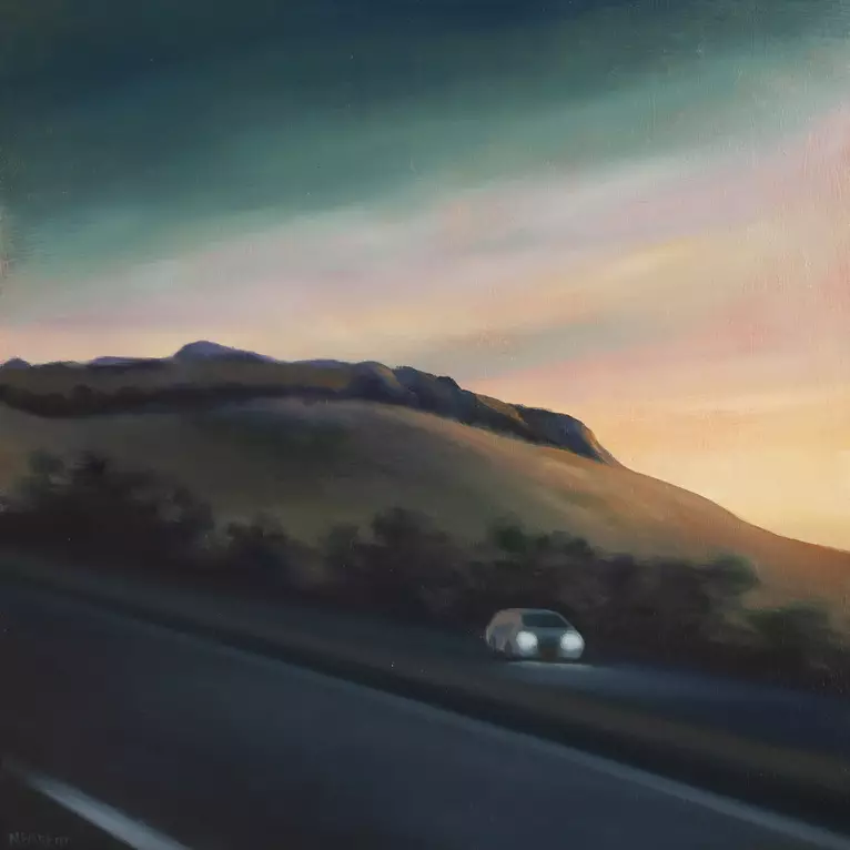 Night drive II by Nerrida Parfitt, Oil