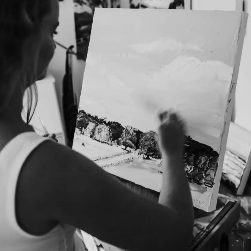 In the studio
