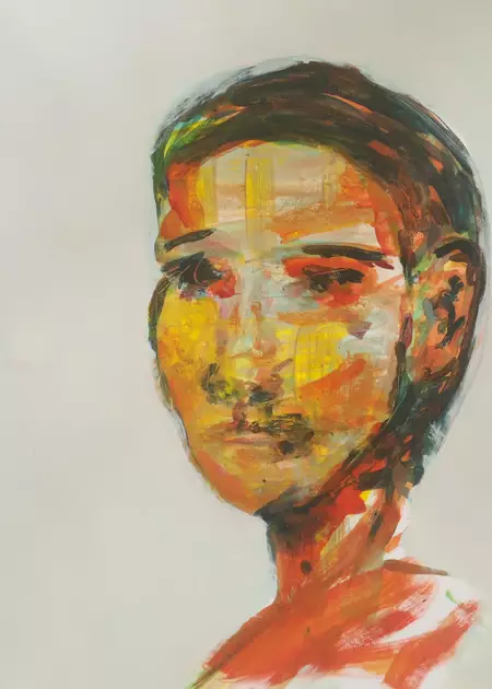 Faceless abstract portrait painting . This is what it is by andrew ...