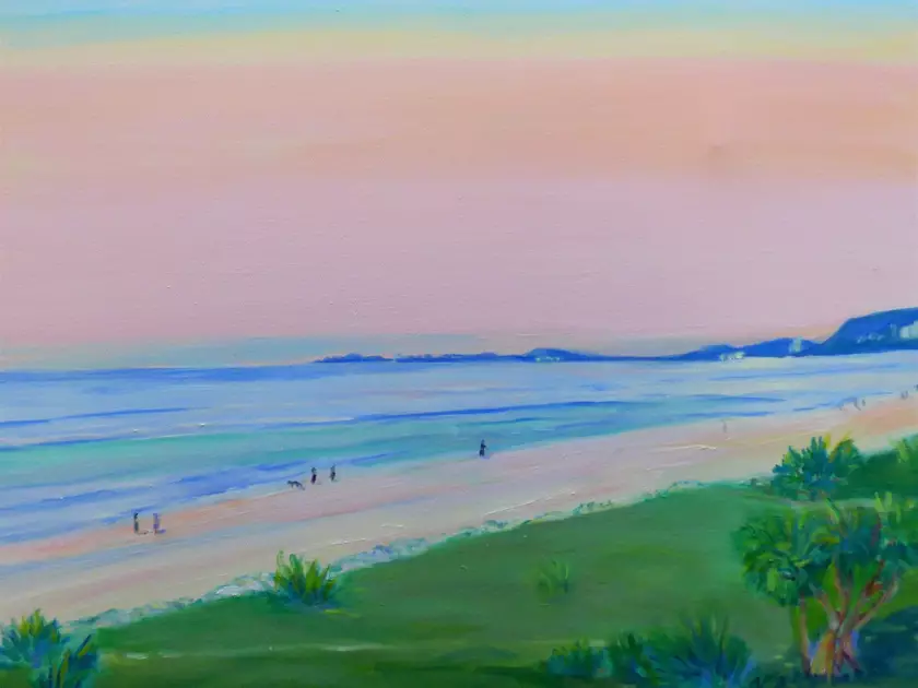 Sunbrite Ave Beach 2 Mermaid Beach Gold Coast by Virginia McGowan