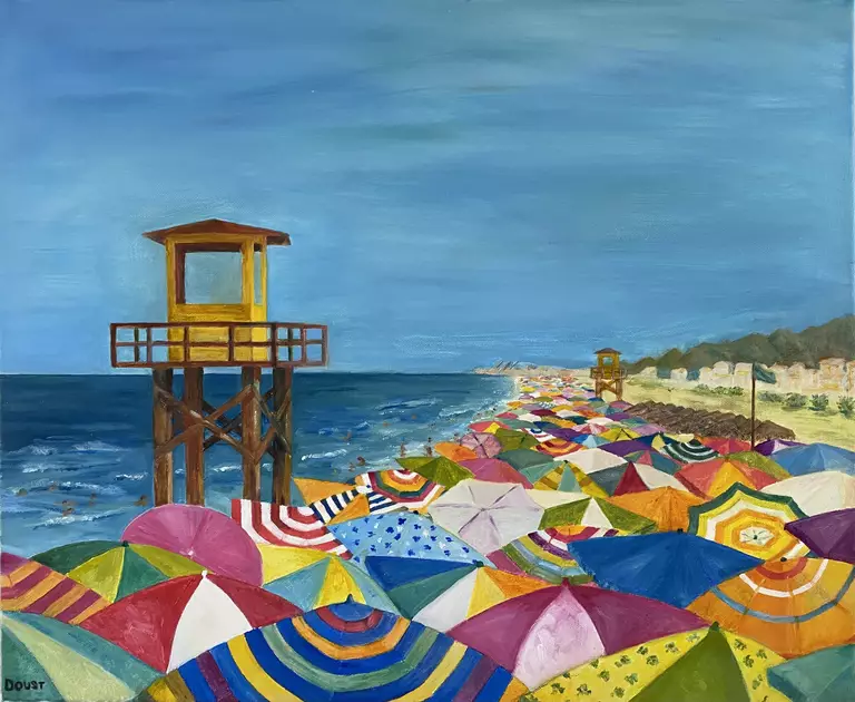 Beach in Spain by Gaille Doust