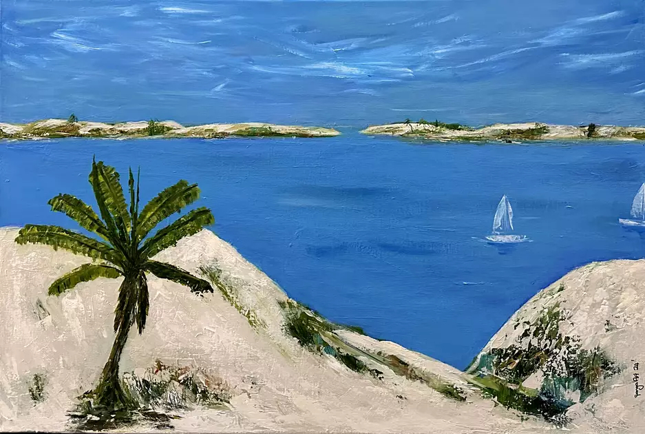 “The sand dunes” by Jan Garside-Saxon