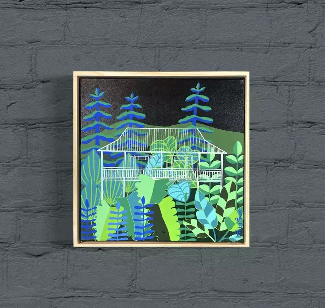 Cabin in the green by Amy Ruth
