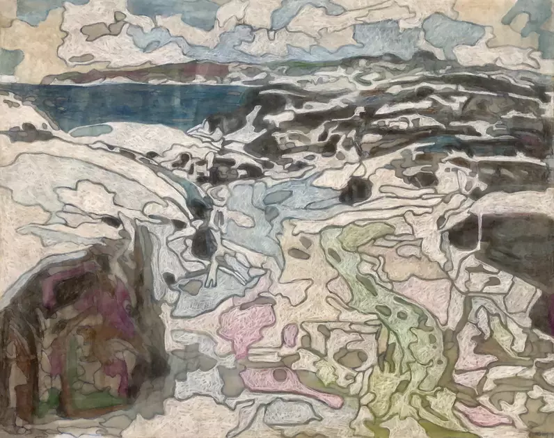 Edvard Munch Landscape III by Ray David