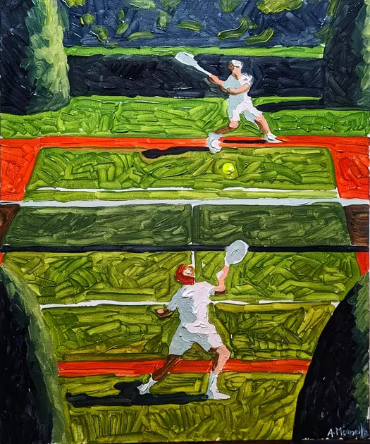 CENTRE COURT - AUSTRALIAN OPEN - BRISBANE INTERNATIONAL -TENNIS - THICK ...