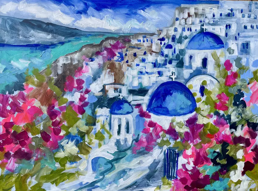 Azure Greek Islands by Amanda Brooks