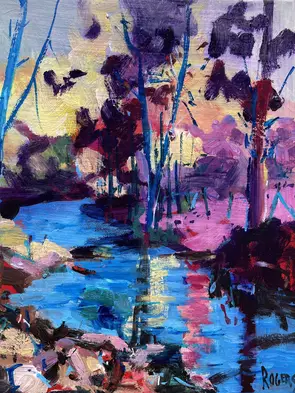 Wood and Water by Michael Rogers, Canvas Print