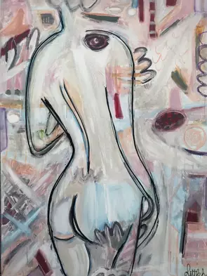 Graffiti Life by Heather little, Canvas Print