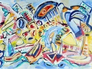 On Holiday by Wendy Eriksson, Canvas Print