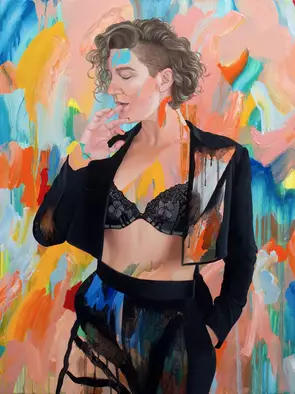 That's Ms. Gay to you by Kim Leutwyler, Canvas Print, Abstract