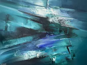 Broken Azure by Scott Maxwell, Canvas Print
