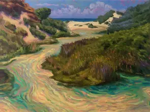 Eli Creek by Rachel Atkins, Canvas Print