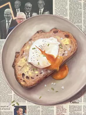 A Good Egg by Catherine Wallace, Canvas Print