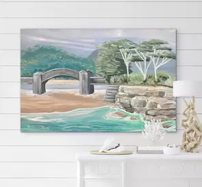Mosman Balmoral Beach Bridge Seascape painting
