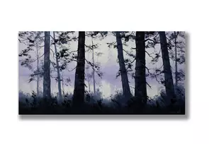 Forest trees painting