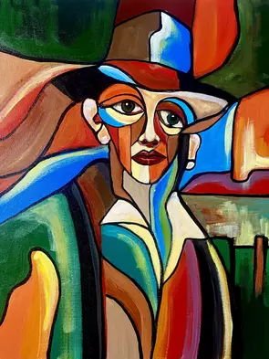 Man Of The Land by CAKU art, Canvas Print