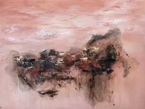 Where Light Lingers by Carrie Welsh, Acrylic, Abstract