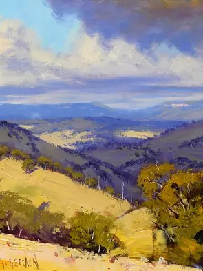 Cloud Shadows Kanimbla Valley by Graham Gercken, Canvas Print