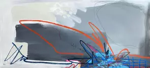 The Horizon by Georgia Hocking, Mixed Media, Abstract